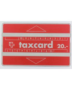 Télécarte L&G Taxcard 20 PTT 108A Suisse 1991