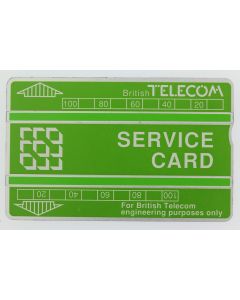 Télécarte de service Landis & Gyr Service Card 326B Royaume-Uni