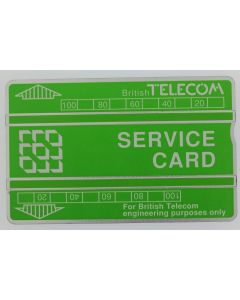 Télécarte de service Landis & Gyr Service Card 326B Royaume-Uni