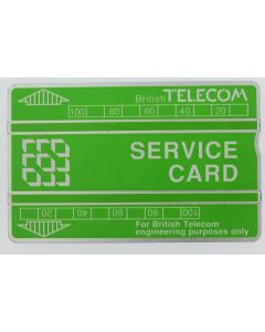 Télécarte de service Landis & Gyr Service Card 326B Royaume-Uni