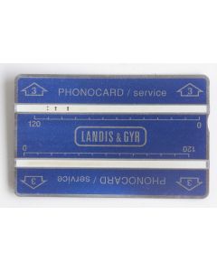 Télécarte de service Phonocard 3 Landis & Gyr 410K Suisse