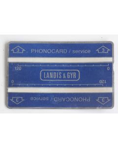 Télécarte de service Phonocard 3 Landis & Gyr 410K Suisse
