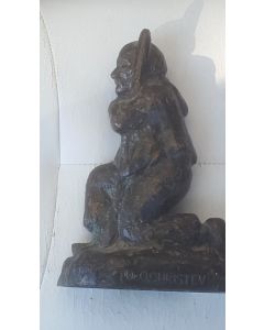 Sculpture bronze cire perdue Dr. O. CHRISTEV 1963